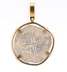 Authentic Atocha Shipwreck 4 Reale Grade 2 Potosi Mint Coin 14K Bezel Set Pendant-Pendants-ASSAY
