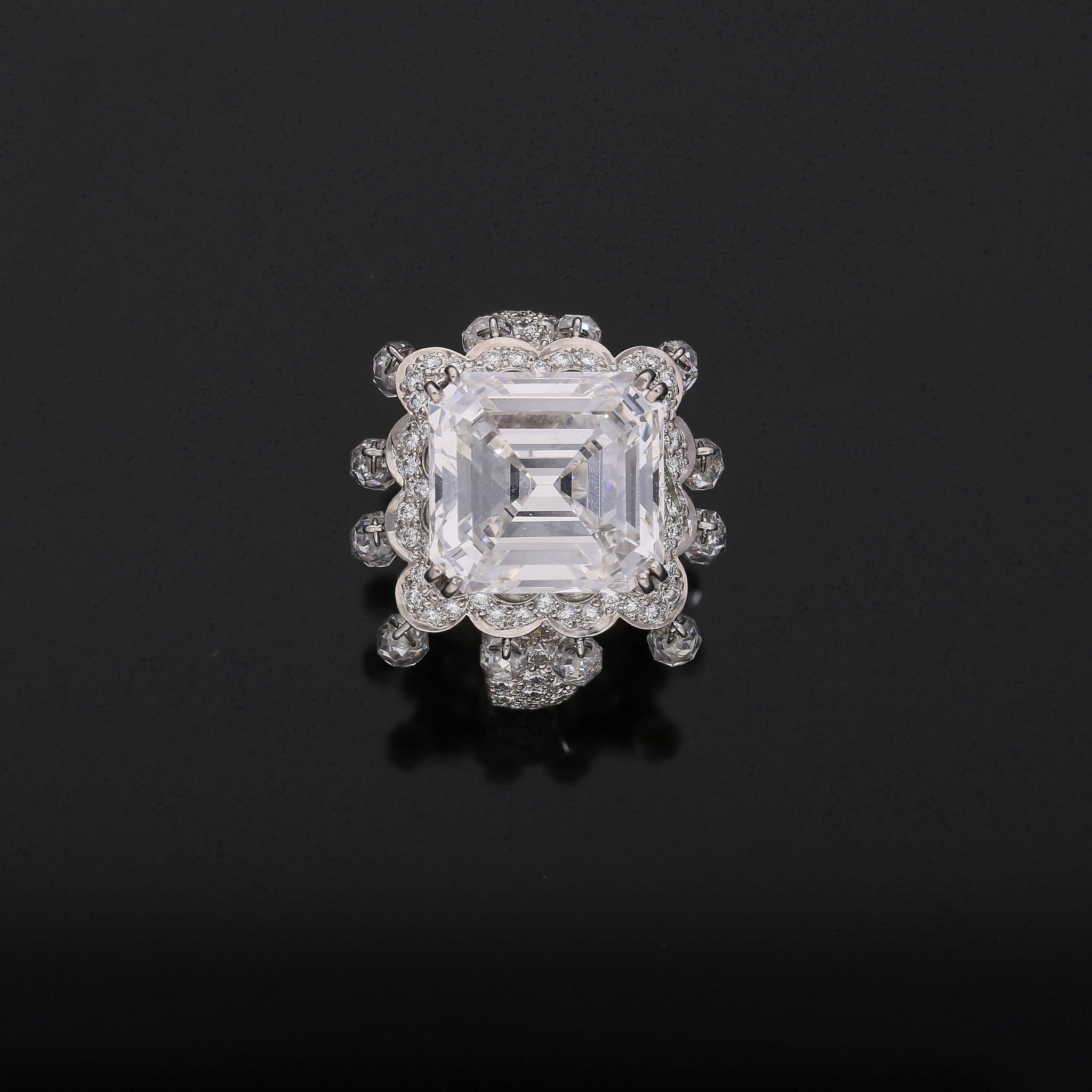 Boucheron "Laperouse" 8.03 Carat Emerald Cut G VS1 GIA Certified Diamond Ring