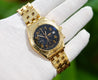 Breitling 18K Yellow Gold Chronomat Black Dial 1884 Ref. K13050.1 w/ Box & Papers-Watches-ASSAY
