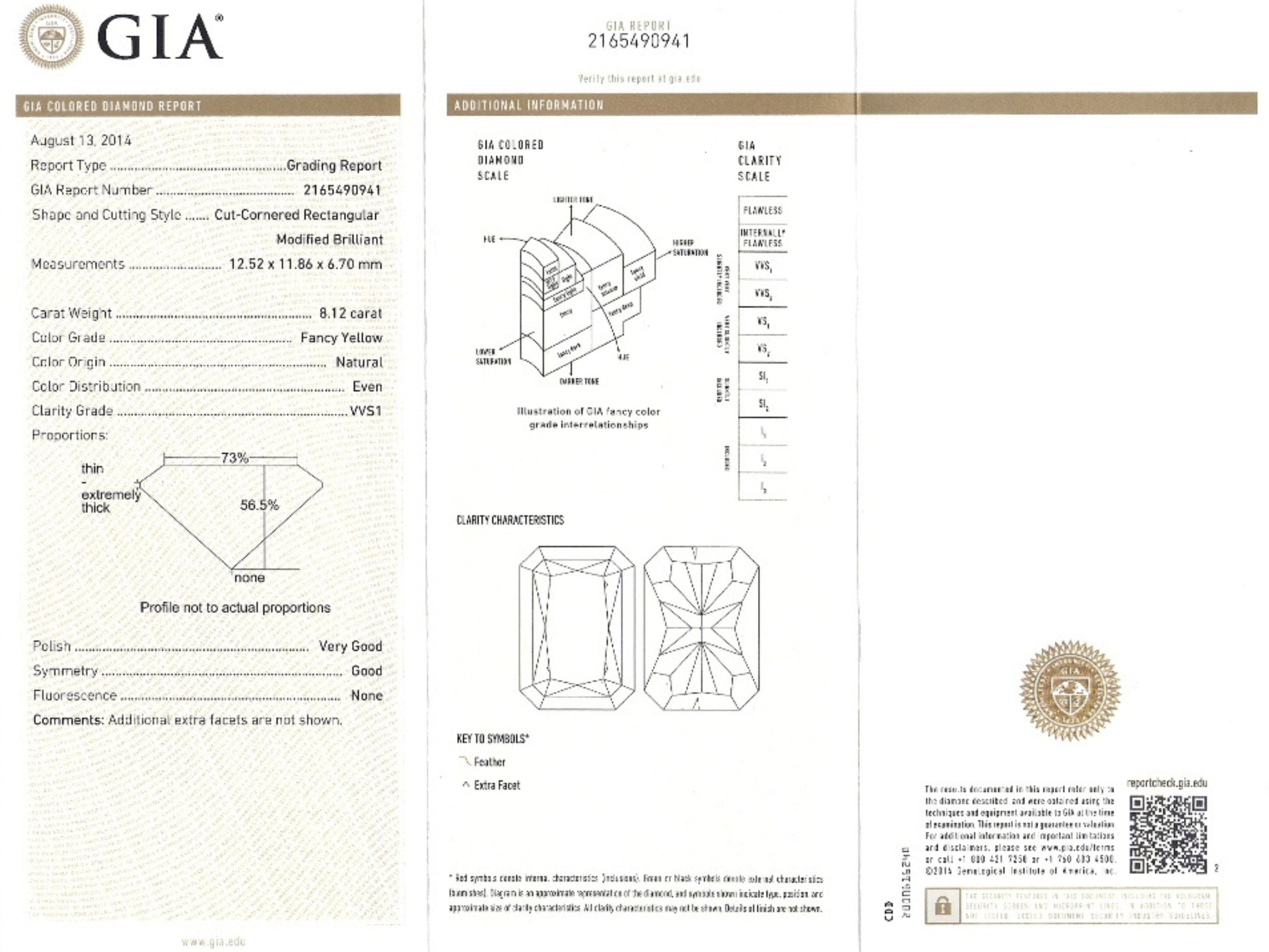 Extraordinary GIA Certified 50 Carat Fancy Yellow Diamond Necklace in 18K Gold
