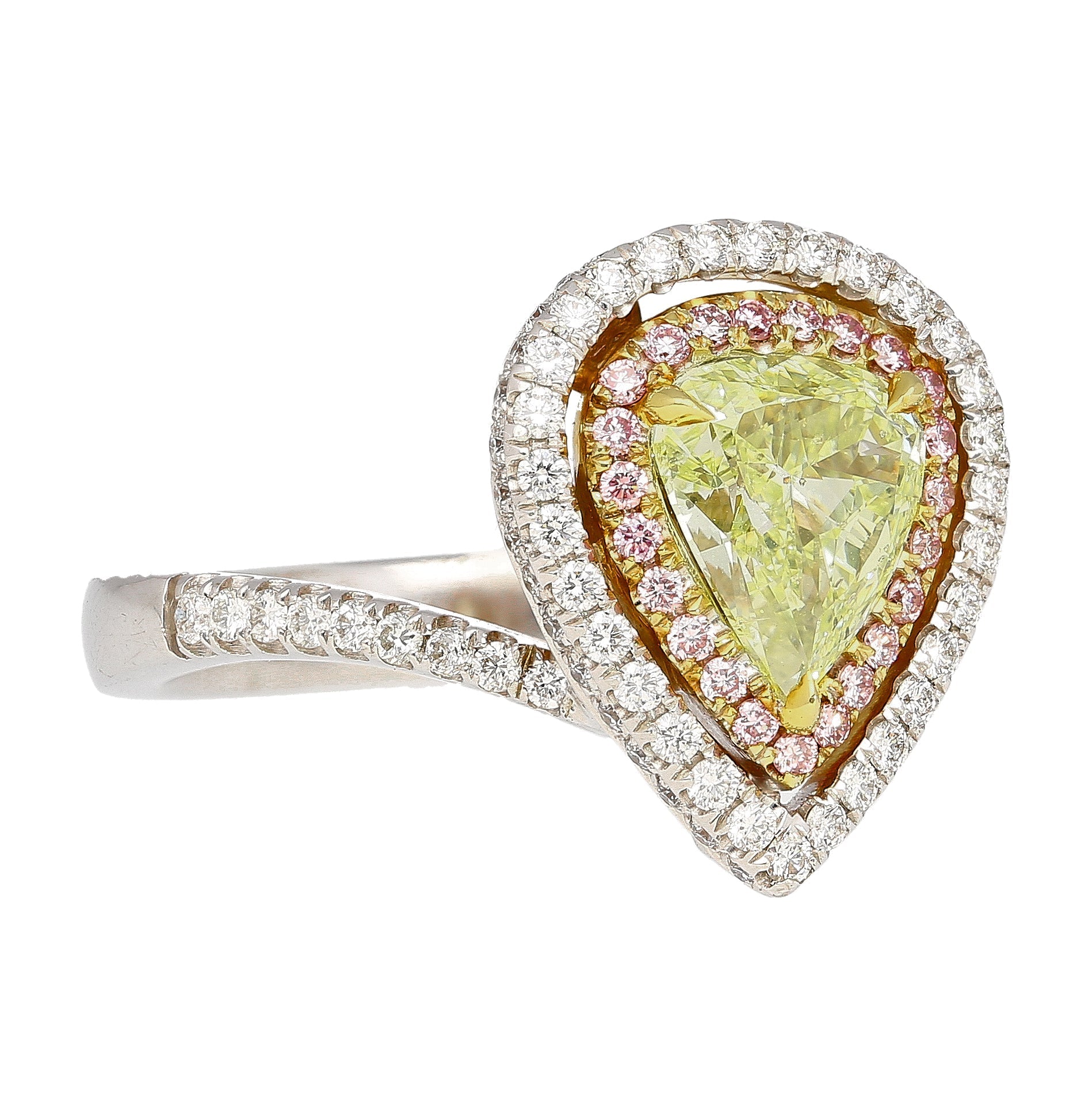 GIA-1_25CT-Pear-Cut-Fancy-Green-Yellow-Diamond-18K-Tri-Colored-Gold-Bypass-Ring-Rings-2.jpg