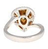 GIA 1.25CT Pear Cut Fancy Green Yellow Diamond 18K Tri-Colored Gold Bypass Ring-Rings-ASSAY