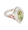 GIA Certified 1.92 carat Brownish Greenish Yellow Marquise Cut Diamond Ring-Rings-ASSAY