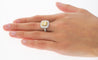 GIA Certified 2.35 Fancy Yellow Diamond Ring With 1.0 CTW Diamond Cluster in 18K White Gold-Rings-ASSAY