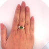 GIA Certified 2.5 Carat Oval Cut Tsavorite and Diamond Overpass Crossover Ring | Signed Richard Krementz-Semi Precious Jewelry-ASSAY