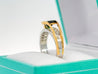 GIA Certified 2.5 Carat Oval Cut Tsavorite and Diamond Overpass Crossover Ring | Signed Richard Krementz-Semi Precious Jewelry-ASSAY