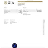 GIA Certified 3.12 Carat Cushion Cut No Heat Sapphire & Diamond Ring