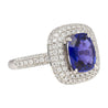 GIA Certified 3.25 Carat No Heat Color Change Blue Sapphire Ring