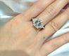 GIA Certified 3.45 Carat F/VVS2 Emerald Cut Diamond Engagement 3 Stone Ring