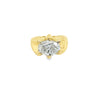 GIA Certified 3.5 Carat Lab Diamond Oval Cut Solitaire Mens Ring in 14K Yellow Gold-Rings-ASSAY
