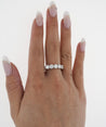 GIA Certified 5 Carat D/VS1 Diamond Wedding Eternity Band Ring in 18K White Gold