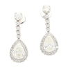 GIA Certified 7.51 Carat Total Pear Cut Diamond Drop Earrings in 18K White Gold-Earrings-ASSAY