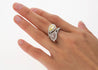 GIA Certified Fancy Intense Yellow & Fancy Light Pink Diamond Toi Et Moi Ring in 18K White Gold-Rings-ASSAY