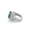 GIA Certified Oval Cut 9.5 Carat Natural Aquamarine Vintage Retro Ring-Semi Precious Jewelry-ASSAY