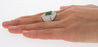 GRS Certified 2.53 Carat Vivid Green Colombian Minor Oil Emerald & Diamond Bypass Ring-Rings-ASSAY