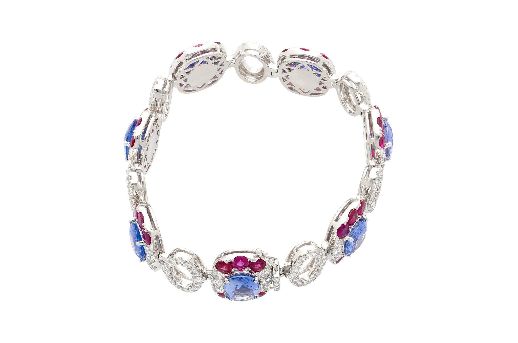 Diamond & Sri-Lankan Sapphire Bracelet – Addessi Jewelers