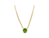 GRS Certified 51 carat Green Oval Cut Peridot with Diamond Halo in 18K Gold Cuban Chain Setting Pendant Necklace-Necklace-ASSAY