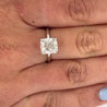 IGI Certified 4.01 Carat Cushion Cut G/VVS2 Lab Grown CVD Diamond Solitaire Ring-Rings-ASSAY