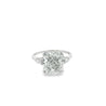 IGI Certified 5 Carat Lab Grown CVD Diamond Art Deco Engagement Ring in Platinum with 2 Bullet Cut Side Stones-Engagement Ring-ASSAY