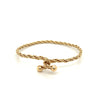 Interlocking Rope Chain Bangle Bracelet in 14k Yellow Gold-Bangle-ASSAY