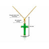 Jade Cross Pendant in 18k Solid Gold - ASSAY