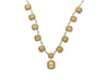 Magnificent GIA Certified 25 Carat Total Natural Fancy Yellow Diamond Necklace in 18K Gold-Necklace-ASSAY