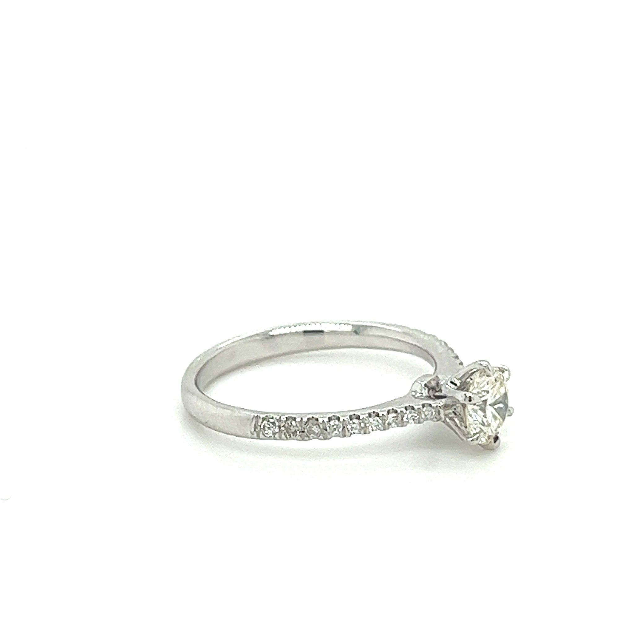 HRRSD523 Grain Set Shoulder Diamond Ring | Shining Diamonds®