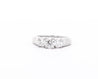 Natural 1.30 Carat Round-Brilliant Diamond Three Stone Ring in 14K White Gold-Engagement Ring-ASSAY