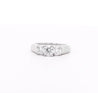 Natural 1.30 Carat Round-Brilliant Diamond Three Stone Ring in 14K White Gold-Engagement Ring-ASSAY