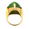 Natural Cats Eye Gump Signed Ring in 14K Yellow Gold