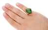 Natural Cats Eye Gump Signed Ring in 14K Yellow Gold-ASSAY