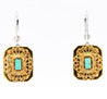 Natural Colombian 7.36 CTTW Emerald & Diamond Halo Dangle Drop 18K Gold Earrings