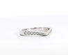 Natural Diamond Contoured Wedding Band Stacking Ring in 14K White Gold-Rings-ASSAY