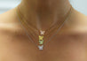 Natural Fancy Yellow Diamond 18K Yellow Gold Butterfly Charm Floating Necklace-Necklace-ASSAY