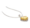 Natural GIA Certified 2.02 Carat Fancy Yellow Diamond Heart Platinum Necklace