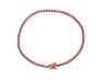 Natural Round Cut Pink Sapphire Tennis Bracelet in 14K Rose Gold-Bracelets-ASSAY