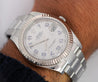 Rolex Datejust II Men's 41mm Stainless Steel and White Gold Bezel Watch 116334