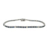 Blue Sapphire & Diamond Tennis Bracelet in 14K White Gold-Bracelet-ASSAY