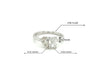 Toi Et Moi Emerald & Pear Cut Diamond Engagement Ring in 18K White Gold-Diamond Ring-ASSAY
