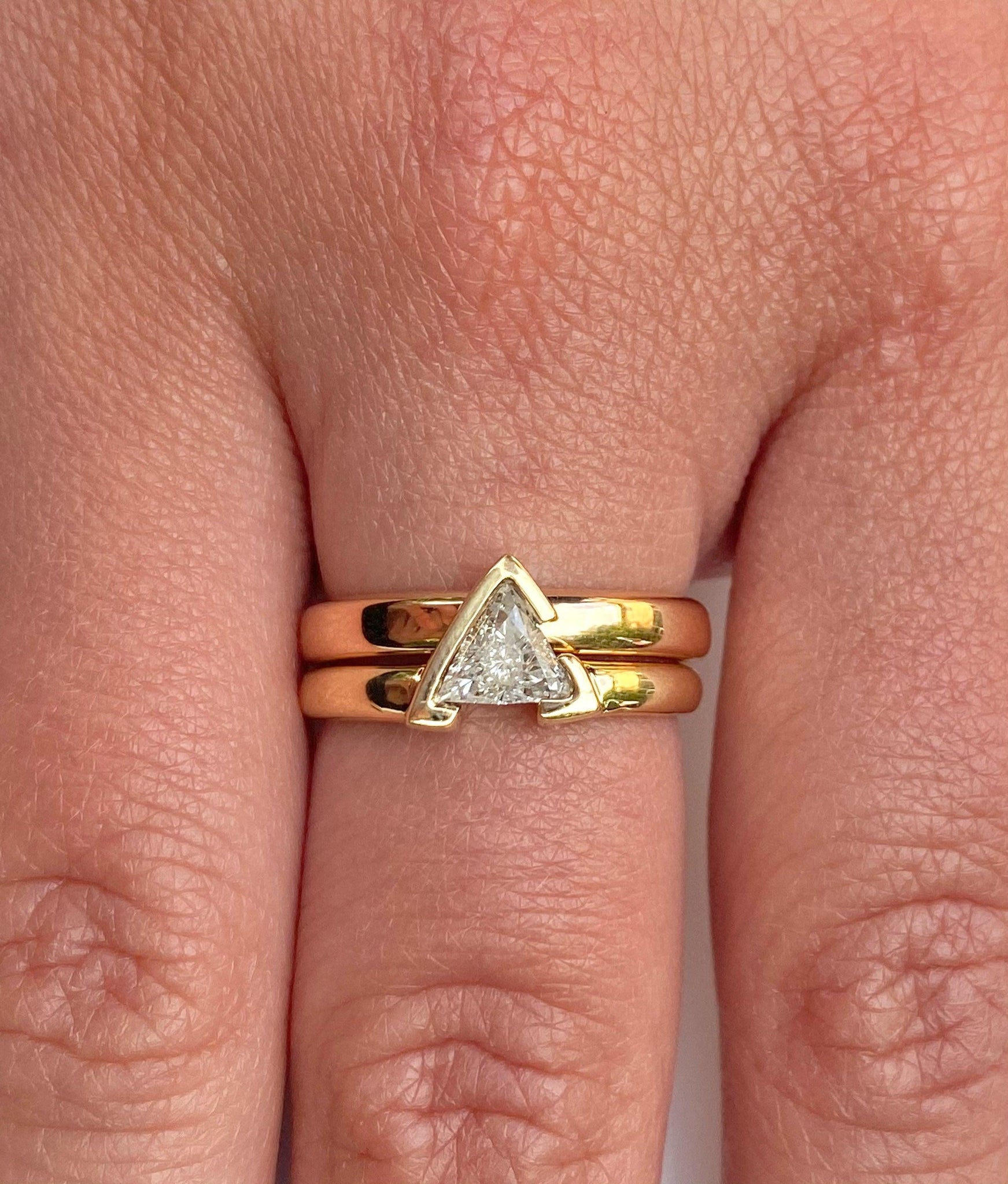 Art Deco Triangular Step Cut and Marquise Cut Diamond Ring Platinum c. –  Bavier Brook Antique Jewelry