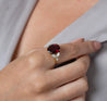 Van Cleef and Arpels No Heat Oval Ruby in 18k Yellow Gold Ring - GRS Certified-Rings-ASSAY