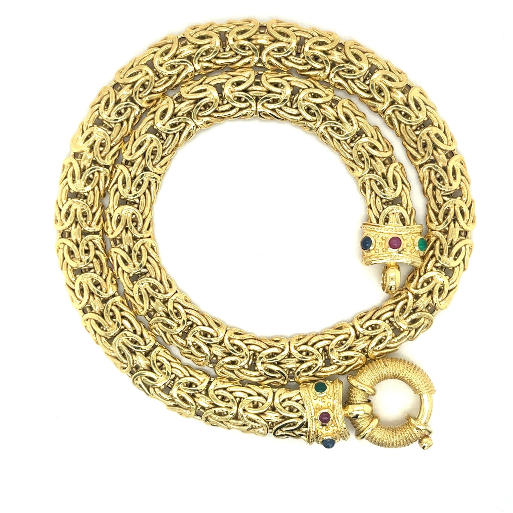 Buy Byzantine Gold Necklace Handmade Gold Chain 14K Gold Online in India -  Etsy