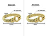 Vintage 14K Yellow Gold Byzantine Gold Chain Bracelet and Necklace Set-Jewelery Sets-ASSAY