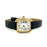 Vintage Cartier Watch 23mm with Factory Diamond Bezel and Leather strap-Watches-ASSAY