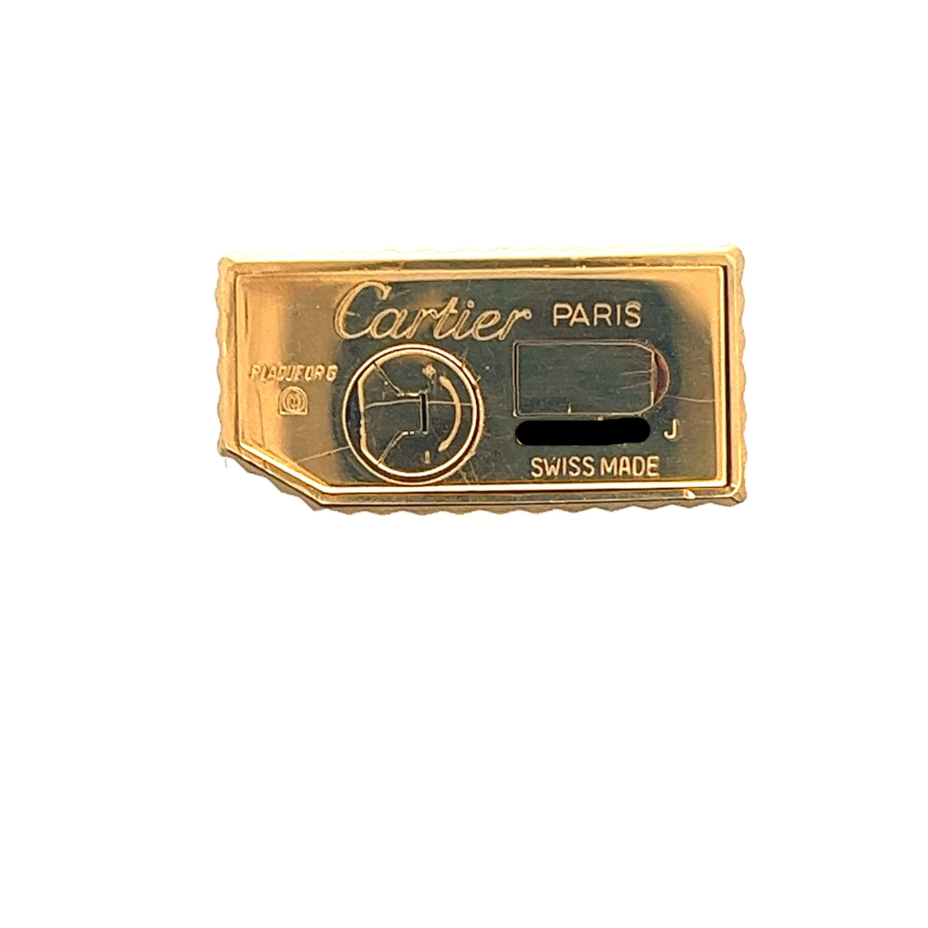 Vintage Cartier Paris Gold Vermeil Lighter with Original Cartier Fitted Box-ASSAY