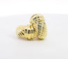 Vintage David Yurman 14K Yellow Gold "Cable Rope" Motif Clip On Earrings