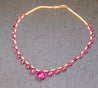 Vintage GIA Certified 120 Carat Pear-Shape Pink Rubellite Tourmaline Necklace in 22k Yellow Gold-Necklace-ASSAY