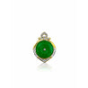 Vintage Jadeite Jade and Diamond Circular Pendant in 14k Gold - ASSAY