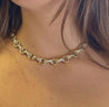 Vintage Tiffany & Co and Paloma Picasso Dog Bone 18K Gold and Silver Link Chain