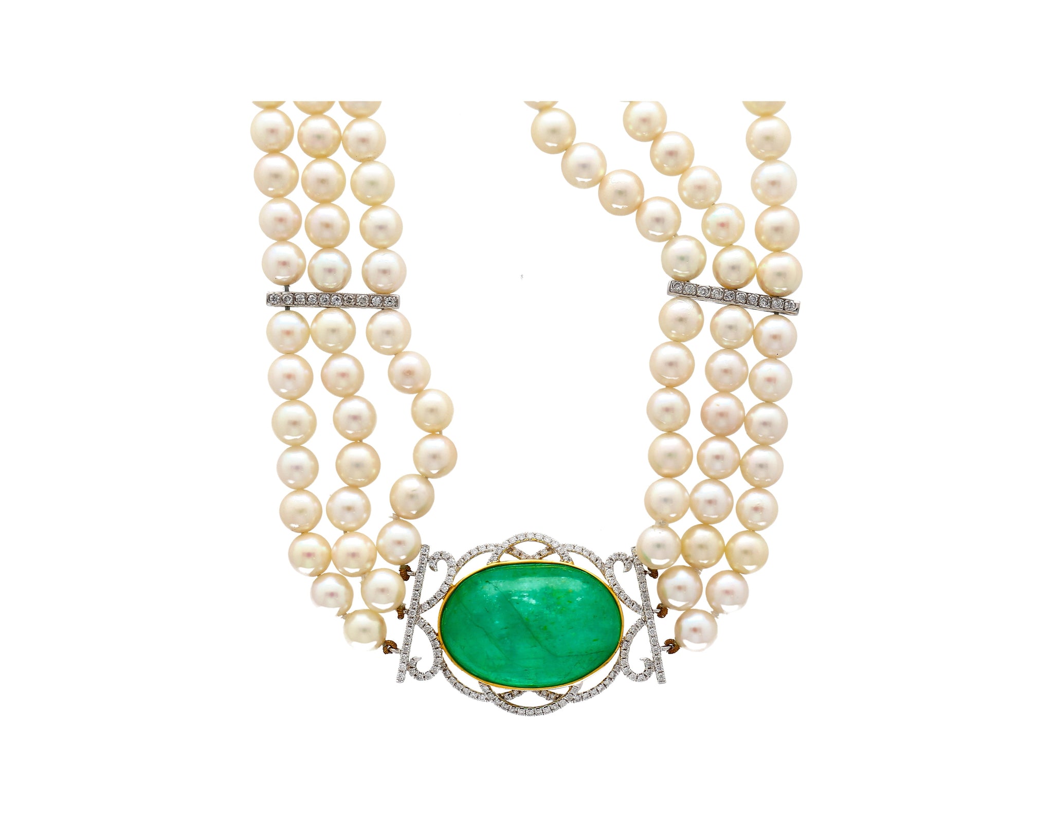 Vintage Emerald Chic Necklace -Silver | Salty – Salty Accessories